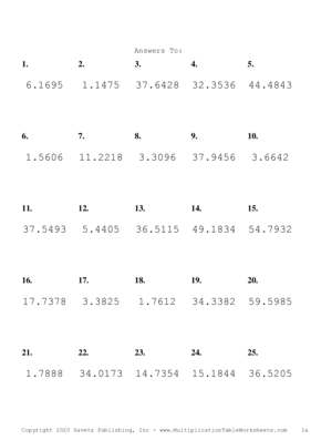 Two Decimal Problem Set R Answers