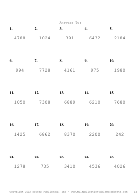 Double Digits Problem Set AC Answers