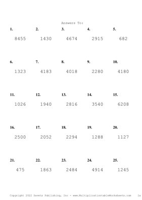 Double Digits Problem Set AG Answers