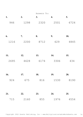 Double Digits Problem Set AJ Answers