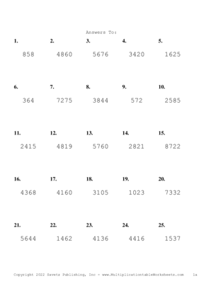 Double Digits Problem Set AO Answers