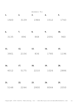 Double Digits Problem Set AR Answers