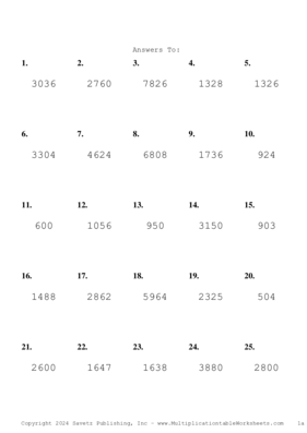Double Digits Problem Set BB Answers
