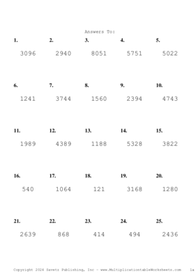 Double Digits Problem Set BC Answers