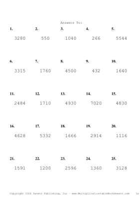 Double Digits Problem Set BF Answers