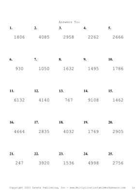 Double Digits Problem Set C Answers