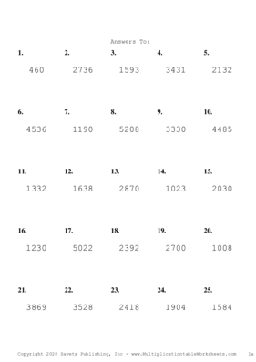 Double Digits Problem Set L Answers