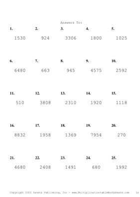 Double Digits Problem Set N Answers