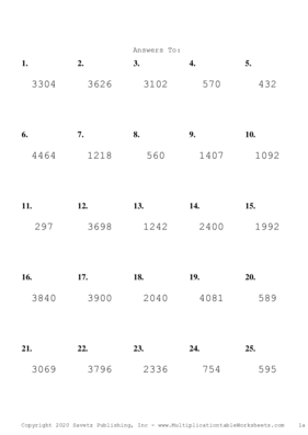 Double Digits Problem Set O Answers