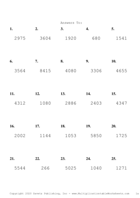 Double Digits Problem Set T Answers