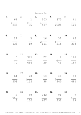 Simplify by 2 Problem Set C Answers