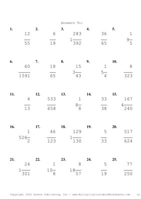 Simplify by 2 Problem Set J Answers