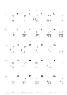 Simplify by 3 Problem Set AA Answers