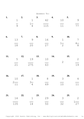 Simplify by 3 Problem Set AG Answers