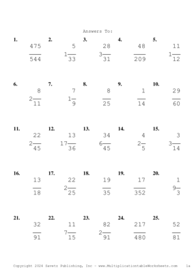 Simplify by 3 Problem Set AY Answers