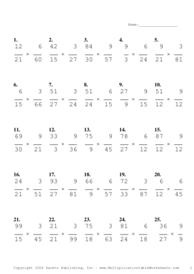 Simplify by 3 Problem Set BA Answers