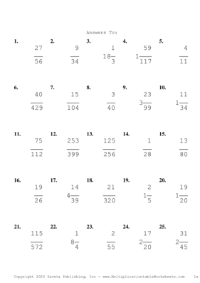 Simplify by 3 Problem Set C Answers