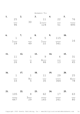 Simplify by 3 Problem Set D Answers