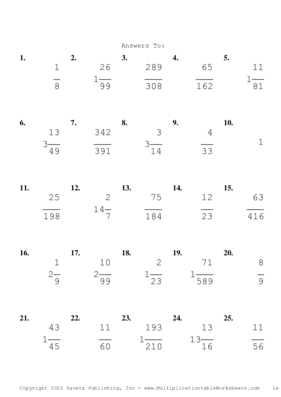 Simplify by 3 Problem Set T Answers