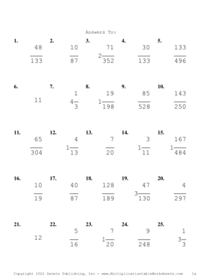 Simplify by 3 Problem Set W Answers