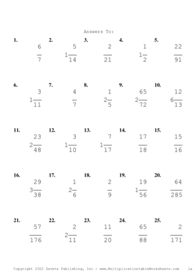 Simplify by 5 Problem Set AB Answers