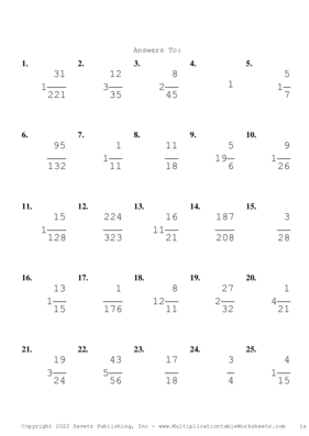 Simplify by 5 Problem Set AE Answers