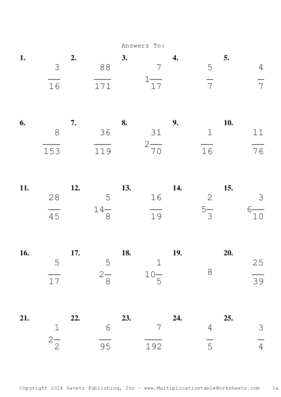 Simplify by 5 Problem Set AM Answers