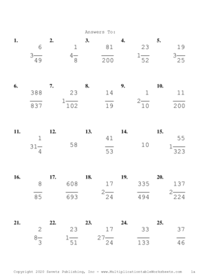 Simplify by 5 Problem Set A Answers