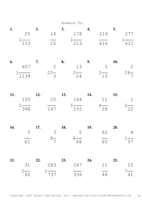 Simplify by 5 Problem Set J Answers