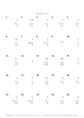 Simplify by 5 Problem Set L Answers