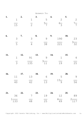 Simplify by 5 Problem Set O Answers