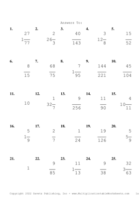 Simplify by 5 Problem Set V Answers