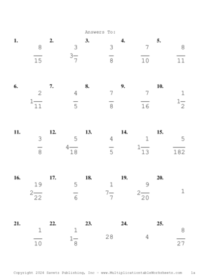 Simplify by 7 Problem Set AA Answers