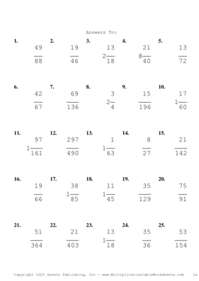 Simplify by 7 Problem Set E Answers