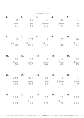 Simplify by 7 Problem Set H Answers