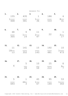 Simplify by 7 Problem Set I Answers