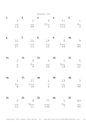 Simplify by 7 Problem Set S Answers