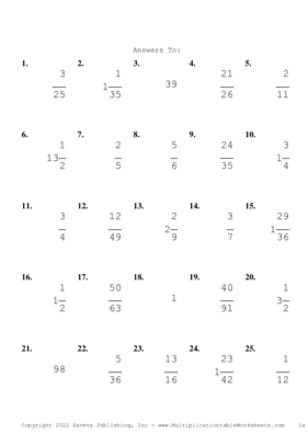 Simplify by 7 Problem Set T Answers