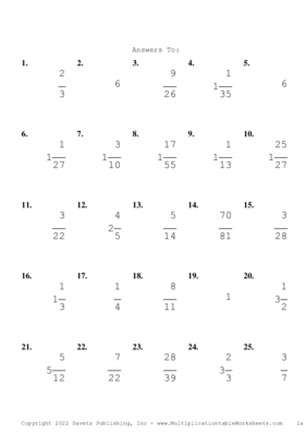 Simplify by 7 Problem Set U Answers