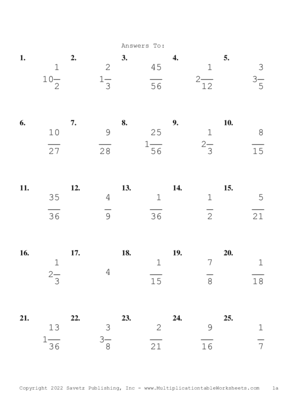 Single Digit Fraction Problem Set AI Answers