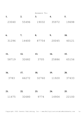 Three by Two Digit Problem Set AJ Answers