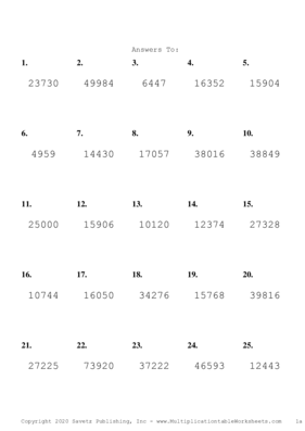 Three by Two Digit Problem Set Q Answers