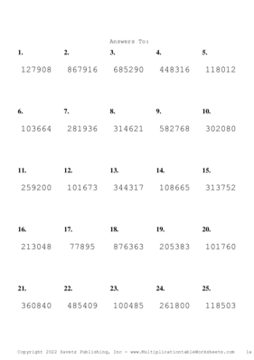 Triple Digits Problem Set AD Answers