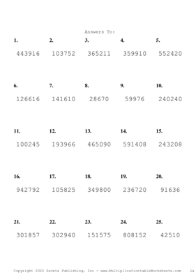 Triple Digits Problem Set AM Answers