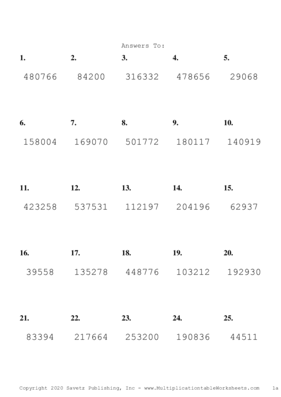 Triple Digits Problem Set K Answers