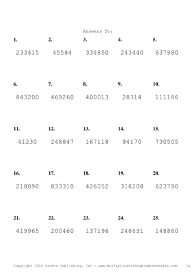 Triple Digits Problem Set M Answers