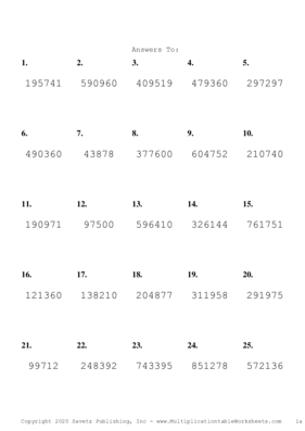 Triple Digits Problem Set N Answers