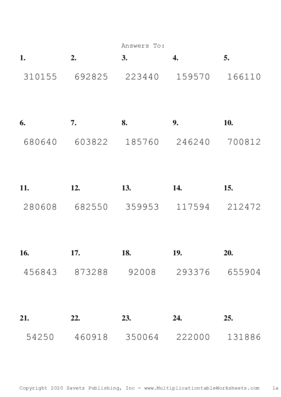 Triple Digits Problem Set T Answers