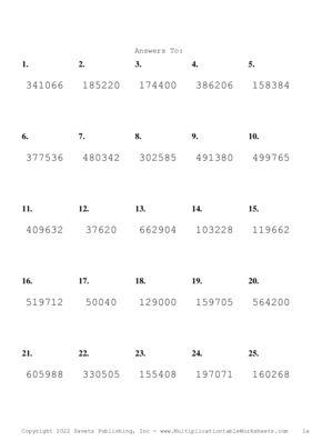 Triple Digits Problem Set Z Answers