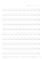 One Decimal by One Digit Sequential Problem Set Report Template